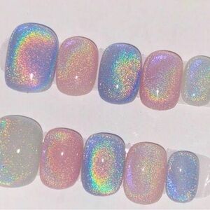 Holographic Nail Press-Ons NEW UNOPENED